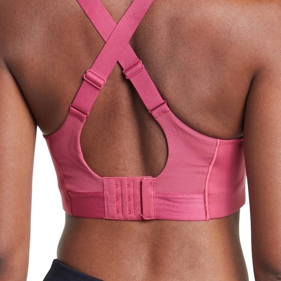 Adidas Women's Wild Pink High Support Ultimate Stretchy Sports Bra Size 34B - Picture 2 of 4